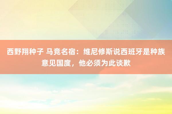 西野翔种子 马竞名宿：维尼修斯说西班牙是种族意见国度，他必须为此谈歉